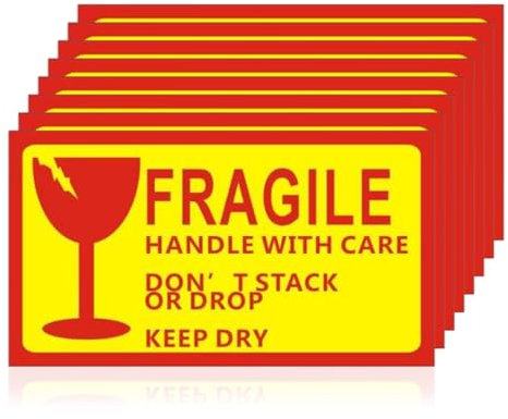 100 Aufkleber Etikett Versandaufkleber Fragile Attetion Vorsicht,Aufkleber Sticker Fragile Please Handle With Care Vorsicht Zerbrechlich Etiketten,Fragile Attention Versandaufkleber – Paketaufkleber