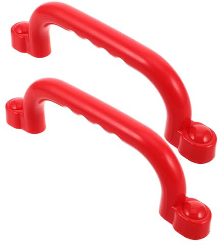 KOMBIUDA Spielplatz-Zubehör 2er-Pack Sicherheitsgriffe für Jungen und Mädchen Schaukelspielzeug-Lenker sicher stabil Grün