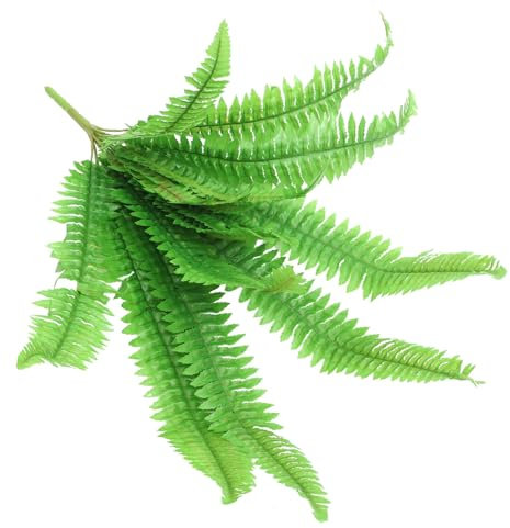 Garneck Large Leaf Fern Simulated Green Plants for Indoor Hanging Fake Plants Artificial Foliage for House Decor for Wall Mounted Arrangements
