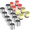Zinueen Set di anelli da dessert in acciaio inox, set di anelli da portata in acciaio inox, 5 cm, per cucinare, cuocere, mousse, 8 anelli da torta Ø 5 cm, altezza 5 cm, rotondi