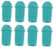 MOLUCKFU 10pcs Cupping Accessories Connectors for Cupping Pump Suction Handle Suction Clamps Nozzle Tips Pump Parts for Therapy