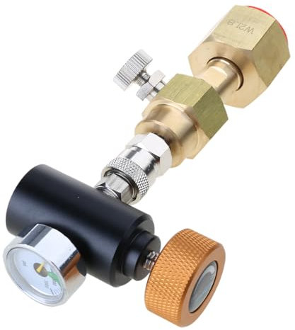 CO2 Refill Station Adapter TR21-3 Für Quooker Tanks Zu CGA320 W21.8-14 Große CO2-Tanks Schnelles Trennungsanschluss Aluminium