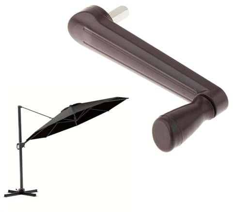 Ompinda Terrassenschirm-Griff, universeller Sonnenschirm-Kurbelgriff, Ersatzteile, Bananen-Regenschirm-Kurbelgriff für Sonnenschirm