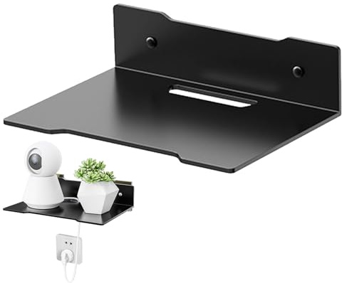 Router, Wall Shelf Holder, Wireless Modem Storage Stand, Modern Router Stand, WiFi Devices, Mount , Internet Frame Panel Holder, Durable Support Station , Wandko