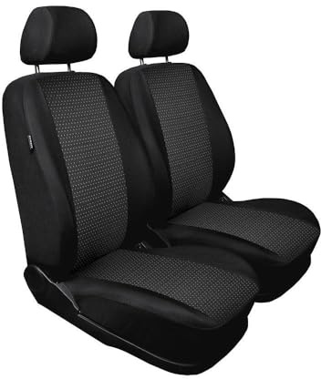 Mossa Passgenaue Sitzbezüge passend für VW Caddy III Cargo (2004-2015) 2R1 | nur vordere Sitze - zwei einzelne Sitze