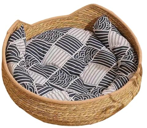 Miyanvuo Katzenkorb Bett Bequemes Gewebtes Waschbares Kätzchen Matte