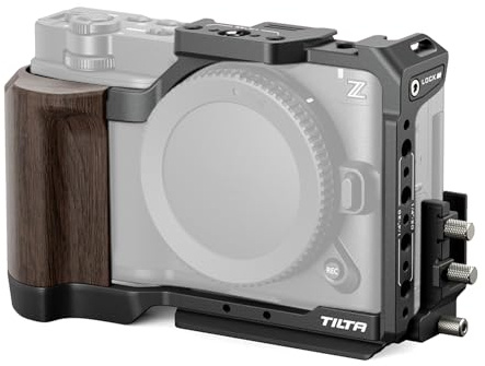 Tilta ZR Cage, Vollständige Kameracage Kompatibel mit Nikon ZR | Modulares Design, Mit 3/8-16, 1/4-20 Gewinden, Cold Shoe Aufnahme, HDMI/USB-C Kabelklemme, ARCA Bodenplatte, Schwarz