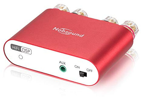 Nobsound Mini Amplificador Digital NS-10G Pro Hi-Fi DSP 100 W (50 W x 2), Bluetooth 5.0, 2.0 Canales, estéreo, para Altavoces domésticos (con Fuente de alimentación)