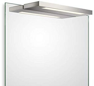 Decor Walther Slim Spiegelaufsteckleuchte LED, nickel satiniert - 34 cm