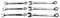 US PRO Tools 3 x 10mm and 3 x 13mm Metric Combination Spanners Wrench 2052