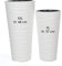 MelTom Lot de 2 Pots de Fleurs Effet 3D Blanc XXL XL