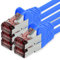 1CONN Cavo di Rete Cat6 2m Blu - 5 x Cavo Patch LAN Cat 6 Cavo di Rete LAN Sftp Pimf Lszh Rame 1000 Mbit s