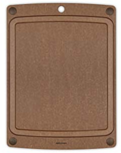 Epicurean 505-181303002 - Tagliere con piedini antiscivolo e scanalatura per succo, in composito, noce moscata/marrone