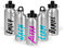 Print Maniacs Personalised Water Bottle School Sport Cap Drink White Silver 600ml or 400ml Aluminium Kid Boys Girls Biking Gift Superhero (Silver, 400ml)