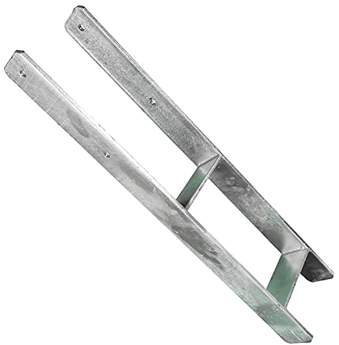 1 H-Pfostenträger feuerverzinkt extrastark 8/800 mm für 160 mm