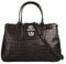 Cluty Handtasche Echt Leder Damen | Made in Italy, Leder Schultertasche mit Krokodilprägung, Umhängetasche mit Drehverschluss, Businesstasche | 016677
