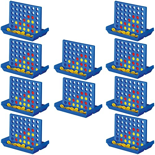 Preiswert&Gut 10 x Vier Farben gewinnt - Das strategische Gesellschaftsspiel für die gesamte Familie! Perfekt als Kinder Spiel, Denkspiel und Geschicklichkeitsspiel für 2 Spieler