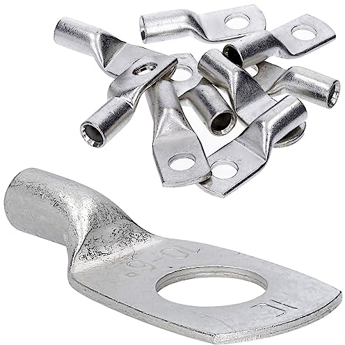 10 Stück Kalitec HR6-10 Handelsübliche Rohrkabelschuhe 6mm² M10 I ohne Sichtloch I Made in Germany