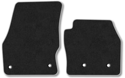 Compatible with Ford Transit Connect (2016-2023) Carpet Car Mats | Grey Edge Trim Tailored Fit Floor Mats Full Coverage Protection Accessories Easy Clean Anti Slip Made in the UK