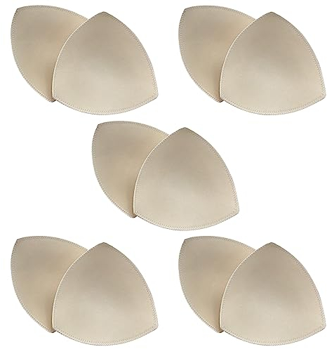 ZEACCT 5 Paia Inserti Reggiseno, Coppette Reggiseno, Imbottiture Reggiseno Inserti Reggiseno Triangolare, Inserti Reggiseni Sportivi Inserti Reggiseno Rimovibili Inserti Spugna