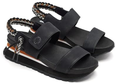GIOSEPPO Sandalias Deportivas Negras con Detalle Trasero Multicolor para Mujer Austell