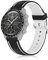 Farluya Silicone Band Compatible with Moonswatch,Soft Waterproof Quick Release Rubber 20mm Replacement Watchband for Omega X Swatch Moonswatch Speedmaster/Rolex/SEIKO for Women Men., black+white