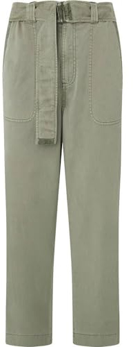 Pepe Jeans Damen Aylin Hose, Green (Washed Green), S