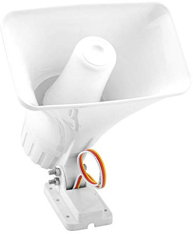CFTGIW 150 DB DC 12 V Double tonalité Filaire Klaxon Sirène Système d'Alarme Antivol Avertissement Althorn pour la sécurité de la Maison avec Alarme être en Volume DB 12 V 150 Double Distance Peut