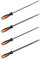 GIONAR 4 teilig mit Griffen Feilenset, für Kettensägen, motorsägenhalter, Pferd feile,Pferd feile kettensäge, 3,2 mm/ 4,0 mm/ 4,8 mm/ 5,5 mm, Geeignet für Heimwerker und Profis