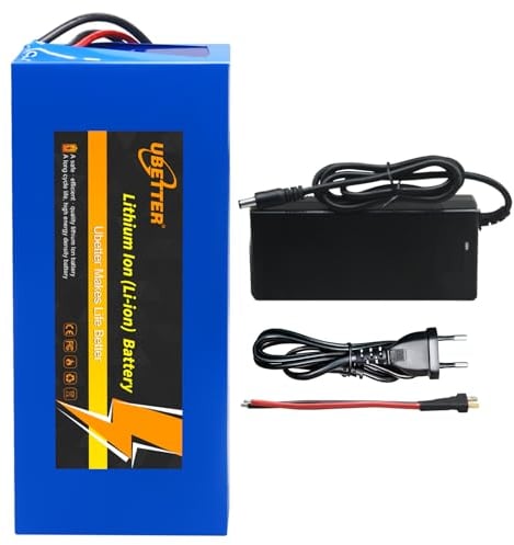 UBETTER 48V Ebike Batterie 48V 14AH Lithium-Ionen-Akku, Elektrofahrrad-Akku Elektro-Motor Batterie mit 2A Ladegerät für 250-1400W Elektrofahrrad Scooter Motor (48V 14Ah)