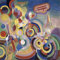 SYlale Ölgemälde Wandkunst Bilder Poster Wandkunst Huldigung an Blériot von Robert Delaunay Drucken Ölgemälde für Wanddekoration 60x90cm