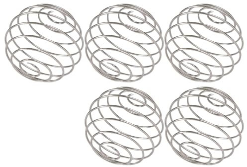 5 unidades de bolas mezcladoras de proteínas para batir bolas mezcladoras de acero inoxidable bola mezcladora botella de batido de proteínas