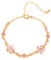 FDEETY Bracelet Femme En Or Avec Cristaux Bijoux Élégant À Motif Floral Bracelet De Luxe Pour Femmes Accessoire De Mode Raffiné Cadeau Parfait Pour Toutes Occasions