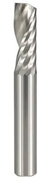 WZFC Carbide End Mill Single Flute Milling Cutter One Flute Spiral PVC Cutter CNC Router Bit,6x52x80mm