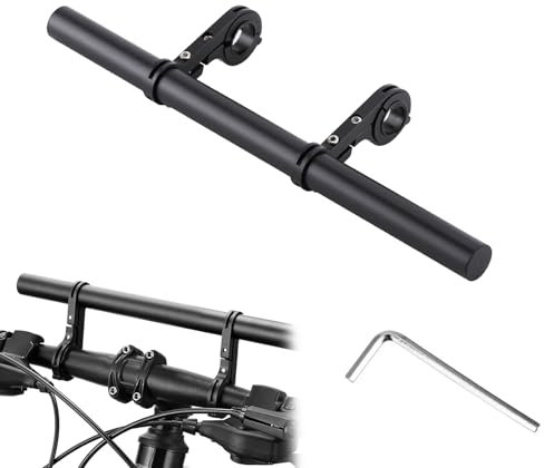 CONNECTION 30cm Fahrrad Lenker Erweiterung für 22-33mm Lenker Aluminiumlegierung Fahrradlenker Erweiterung Lenker Extender mit Inbusschlüssel Lenker Verlängerung Halterung für Mountainbike GPS Phones