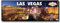 Las Vegas Panorama-Kühlschrankmagnet, 11,4 x 3,8 cm, Luftansicht von Las Vegas BLVD bei Nacht, Reise-Souvenir