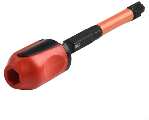 ZWEquipint Spezielles Schlitz-Kreuz-Schraubendreher-Bit-Set, 4-teilig, für Elektriker, legierter Stahl FPH1 3 FPZ1 3 mit Magnetring, 65 mm, 110 mm Länge (65 mm)