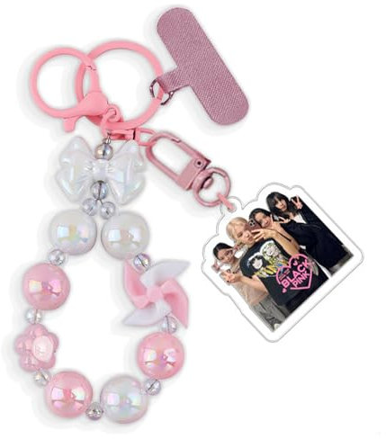 PJSTUG Blackpink Porte-clés rose – Article de fan de Blackpink – Accessoire de fan Kpop – Merch Blackpink Merch pour filles garçons fans