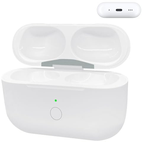 WAVANCKY Wireless Charging Case for Airpods Pro 2, Wireless USB-C Charger Port for Air pods pro 1st / 2nd Gen Replacement Charging Case with Pairing Sync Button