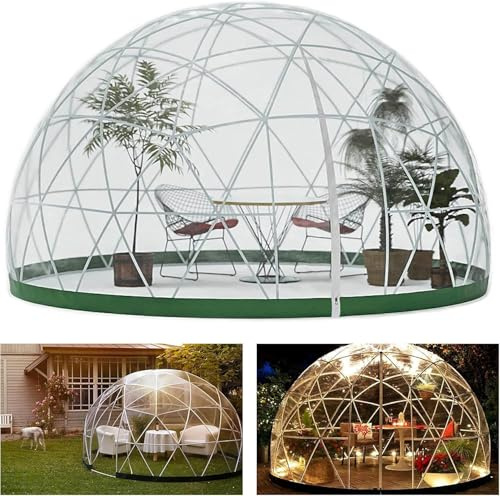 Outdoor Garden Dome, 12 * 7,2 Ft Bubble Tent Dome PVC Dome Zelte Wetterfestes Gewächshaus Garten Bubble Zelt Für Hinterhof, Camping, Party Event
