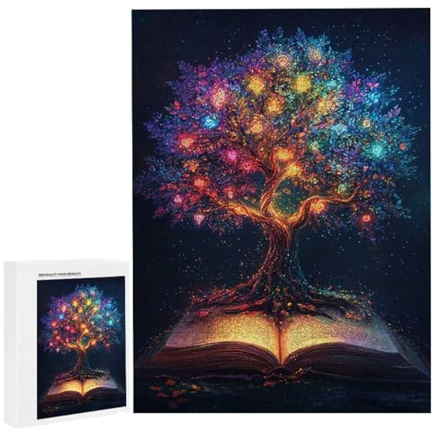 Puzzle Adulte 6000 Pièces L'arbre magique 179 x 105cm Puzzles pour Adultes Jeu éducatif Défi Jouets 6000 Pièces Puzzles pour Adultes Enfants, Puzzle de Bricolage Coloré pour la Décor de la Maison m623