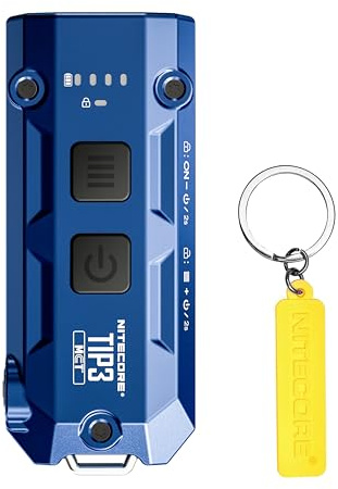 Nitecore TIP3 Llavero metálico con varias temperaturas de color (azul)