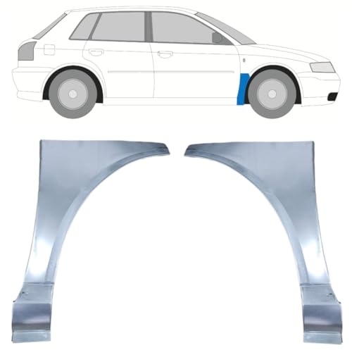 Reparaturblech Kotflügel vorne für Audi A3 8L 1996-2003 / Links+Rechts/Satz
