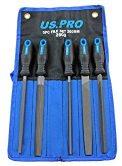 US PRO 5pc 200mm 8 File Set 2602