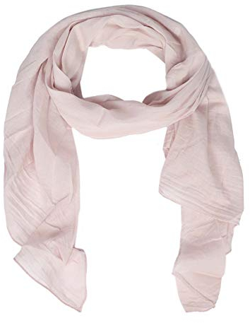 Zwillingsherz Seiden-Tuch für Damen Mädchen Uni Elegantes Accessoire/Baumwolle/Seiden-Schal/Halstuch/Schulter-Tuch oder Umschlagstuch einsetzbar - rosa