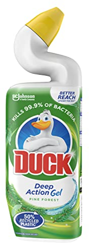 Duck Deep Action Gel Toilet Cleaner Liquid, Removes Limescale, Long Lasting Fragrance, Pine Forest, 750ml