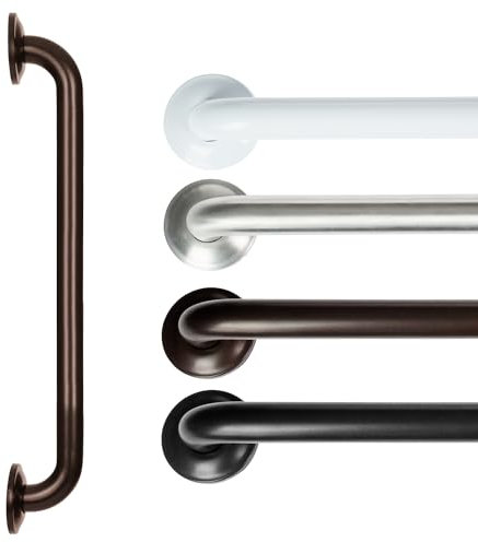 Vive Grab Bar for Bathtubs and Showers - Handicap Bathroom Safety Rail for Elderly - Wall Senior Handle for Tub, Toilet, Bath - Disability Assist Device Accessories Handrail