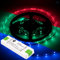 Brollux Profi LED Stripes, 1500 Lumen, RGB, 5m Stripe, Band, Streifen, LED Leiste, LED Lichtleiste, LED Bänder, Lichterkette LED, weiß, bunt, inkl. Farbwechsel, selbstklebend, Lichterkette