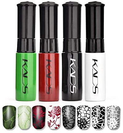 KADS 4pcs/set 10ml Nail Art Stamping Polish Nail Art Lacquer Beauty Nail Art Decoration Tools (17)