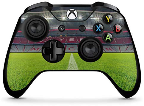 DeinDesign Skin kompatibel mit Microsoft Xbox One X Controller Folie Sticker FC Bayern München Stadion FCB